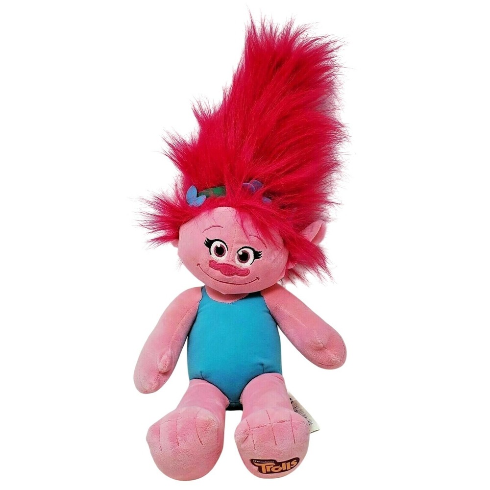 Dreamworks Trolls 22" Poppy Build A Bear Workshop Plush Stuffed Sings Sound